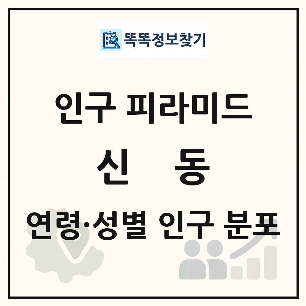 신동 인구 피라미드 링크 그림